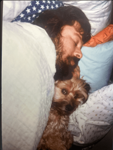 Billy with rescue dogs 4