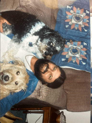 Billy with rescue dogs 6