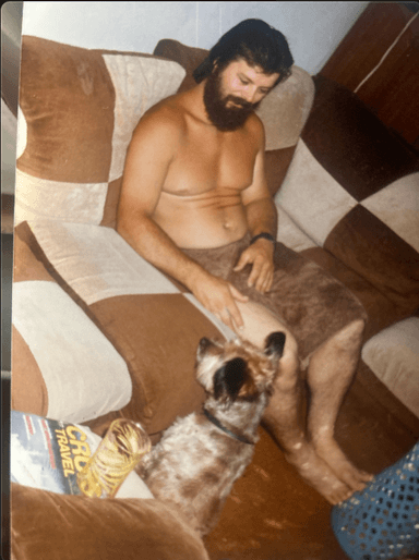 Billy with rescue dogs 7